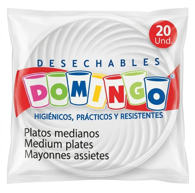 PLATO DESECHABLE MEDIANO