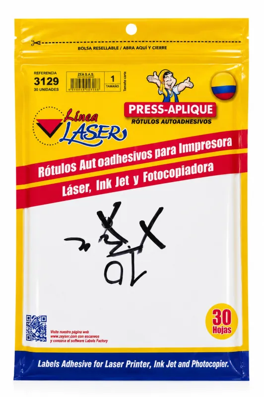 CARPETA LASER 3129 215.9*279.4 30 ROTULOS