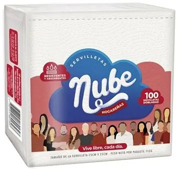 SERVILLETA NUBE*100UNIDADES