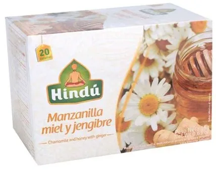 INFUSION HINDU MANZANILLA MIEL JENGIBRE *20UND